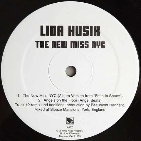 Lida Husik – The New Miss NYC - Mint- 12" Single Promo Record 1998 Alias Vinyl - Deep House / Synth-pop