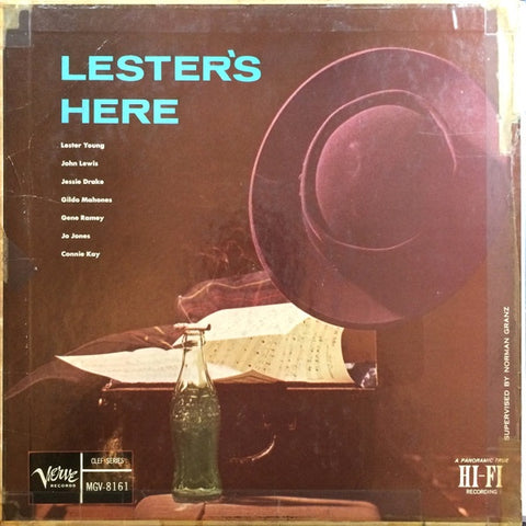 Lester Young And His Orchestra – Lester's Here (1956) - VG+ LP Record 1957 Verve USA Mono Vinyl - Jazz