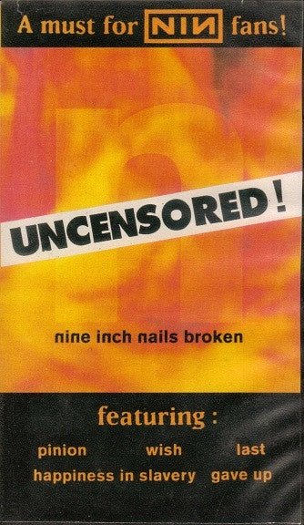 Nine Inch Nails – Broken Movie - VG+ VHS Tape 1992 Self Released Video -  Industrial / Electronic