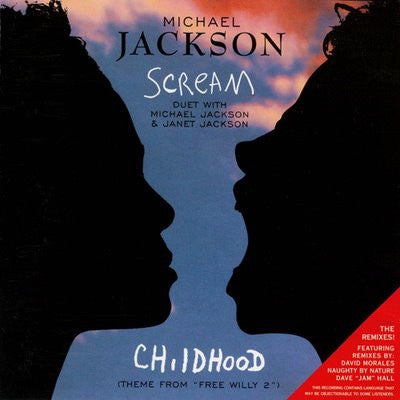 Michael Jackson – Scream / Childhood - VG+ 12" Single Record 1995 Epic USA Vinyl - Pop / Disco / House / RnB