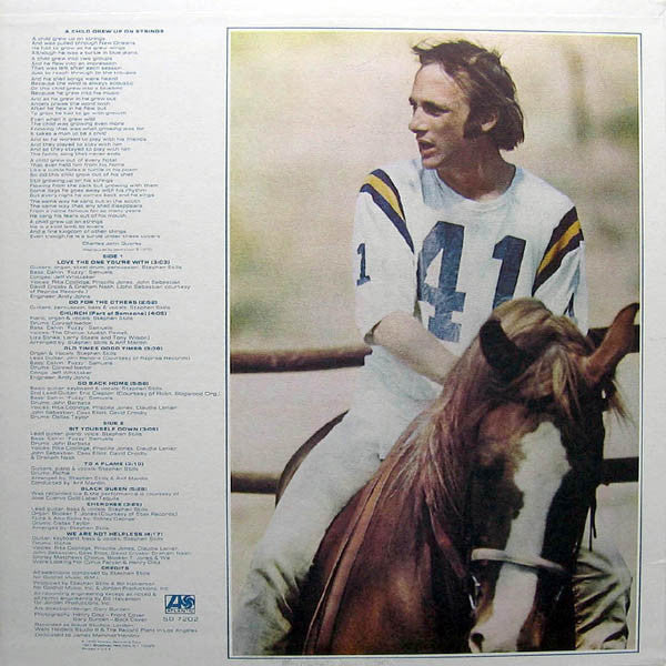 Stephen Stills ‎– Stephen Stills (with Jimi Hendrix) - VG Lp Record 1970 Atlantic USA Original Vinyl - Classic Rock / Blues Rock - Shuga Records