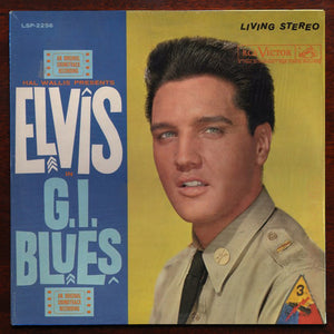 Elvis Presley ‎– G.I. Blues - VG- (low grade) Lp Record 1960 RCA USA Living Stereo Original Vinyl - Rock & Roll / Soundtrack