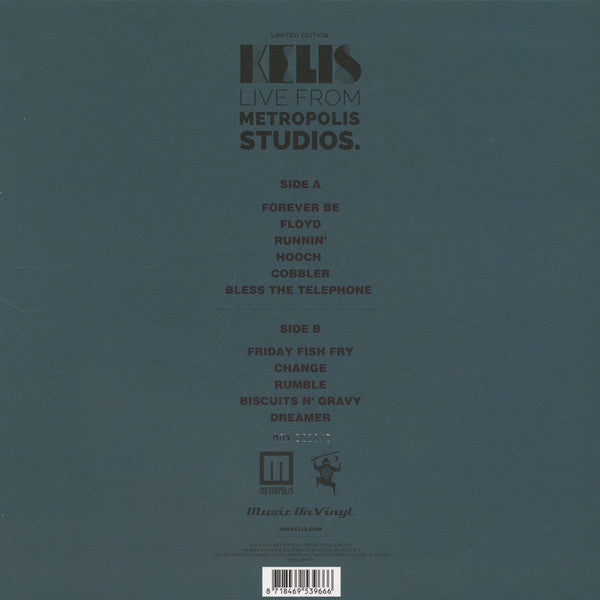 Kelis ‎– Live From Metropolis Studios - New LP Record 2015 Music On Vinyl Europe Import Green 180 gram Vinyl & Numbered - Soul / Afrobeat / R&B - Shuga Records