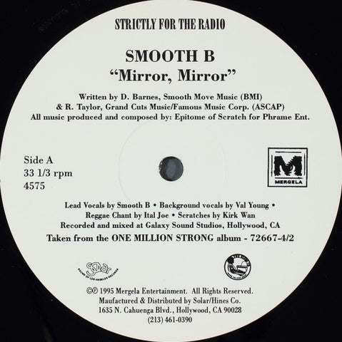 2 Pac & Notorious B.I.G. / Snoop Doggy & & Dr. Dre / Smooth B – One Million Strong - New 12" Single Record 1994 Mergela USA Vinyl - Soul