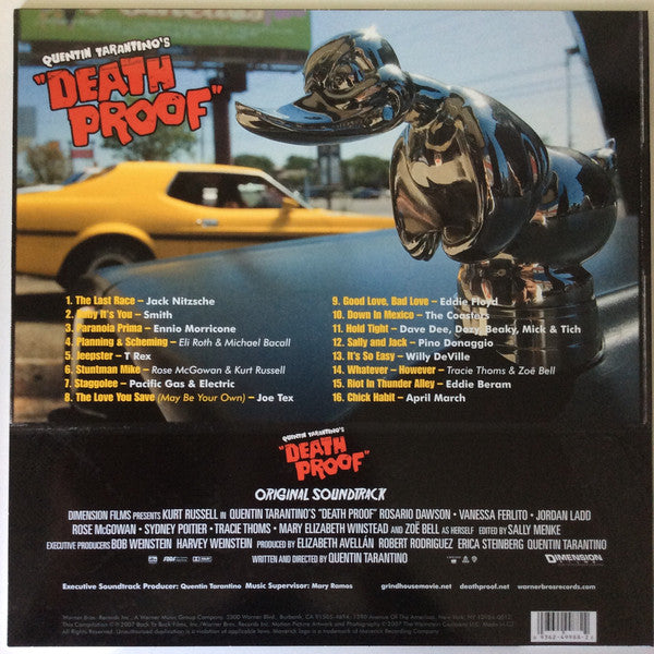 Various ‎– Quentin Tarantino's Death Proof (2007) - New LP Record 2015 Warner Vinyl - Soundtrack - Shuga Records