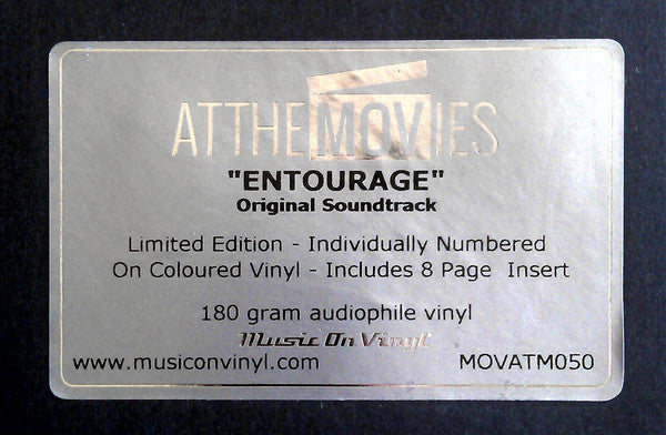 Various ‎– Entourage (Original Motion Picture) - New LP Record 2015 Music On Vinyl 180 gram Yellow Vinyl & Booklet - Soundtrack