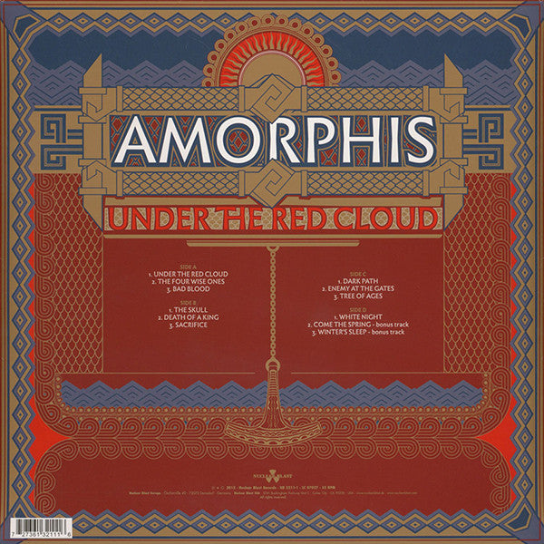 Amorphis ‎– Under The Red Cloud - New 2 LP Record 2015 Nuclear Blast Europe Black Vinyl - Heavy Metal - Shuga Records