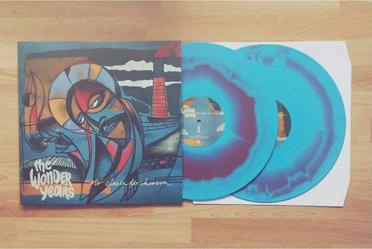 The Wonder Years - No Closer to Heaven - New 2 Lp Record 2015 Hopeless Blue / Burgundy Swirl & Download - Pop Punk / Alternative Rock - Shuga Records