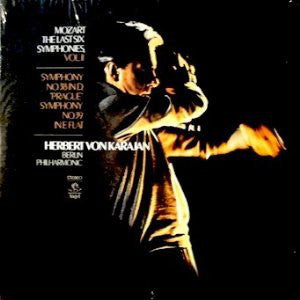 Herbert von Karajan with Berlin Philharmonic ‎– Mozart The Last Six Symphonies, Vol. II: Symphony No. 38 In D, "Prague Symphony" No. 39 In E Flat MINT- Angel Stereo Pressing USA - Classical