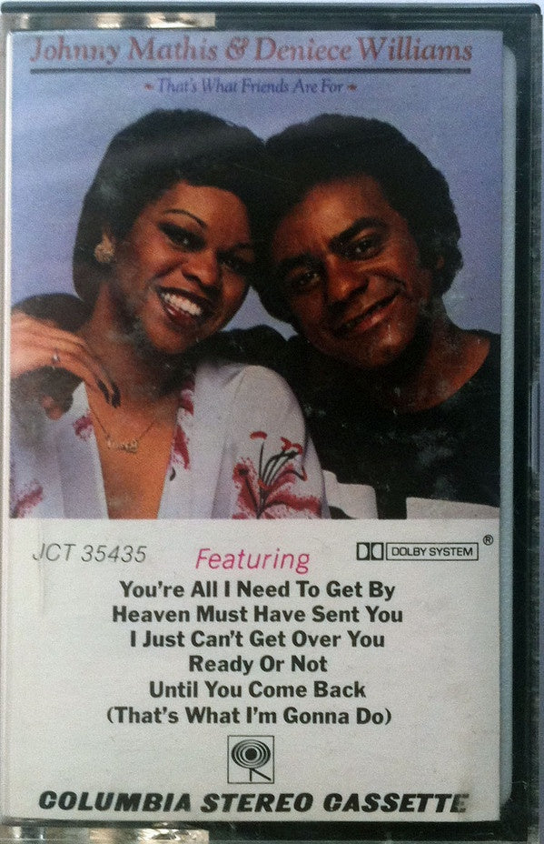 Johnny Mathis & Deniece Williams – That's What Friends Are For - Used Cassette Columbia 1978 Chile - Funk / Disco