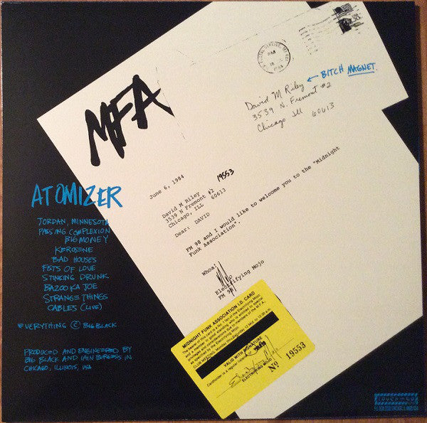 Big Black - Atomizer (1986) - Mint- LP Record 2023 Touch And Go USA Vinyl - Indie Rock / Post-Punk / Steve Albini - Shuga Records