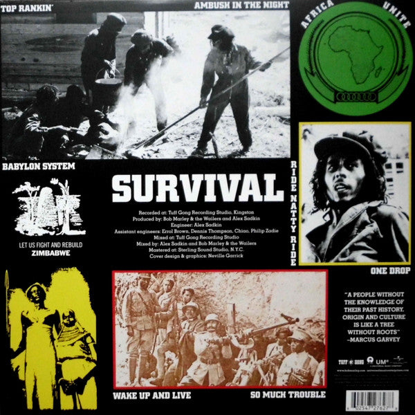 Bob Marley & The Wailers - Survival (1979) - New LP Record 2015 Tuff Gong/Island 180 gram Europe Import - Roots Reggae