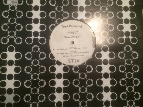 Dany-T – New Life E.P. - New 12" Single Record 2002 Stik Italy Vinyl - Hard House / Techno / Hardstyle