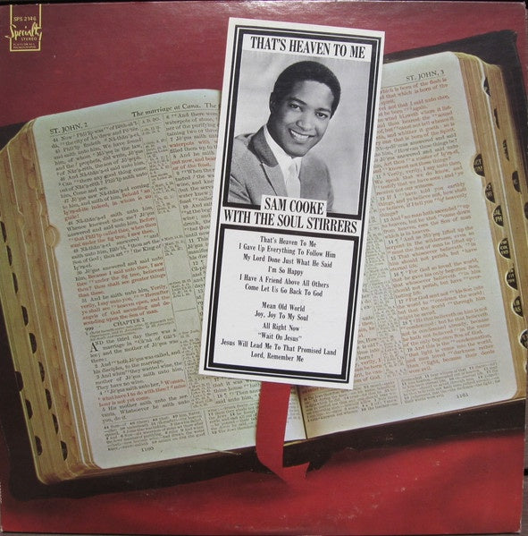 Sam Cooke With The Soul Stirrers – That's Heaven To Me - VG LP Record 1972 Specialty USA Stereo Vinyl - Soul / Rhythm & Blues / Gospel - Shuga Records