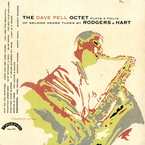 Dave Pell Octet – The Dave Pell Octet Plays A Folio Of Seldom Heard Tunes By Rodgers & Hart - VG LP Record 1954 Trend USA Mono Vinyl - Jazz