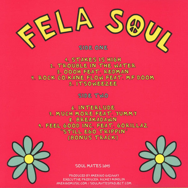 Amerigo Gazaway - De La Soul vs. Fela Kuti - Fela Soul (2011) - New LP  Record 2020 Soul Mates Europe Black Vinyl - Jazzy Hip Hop / Afrobeat