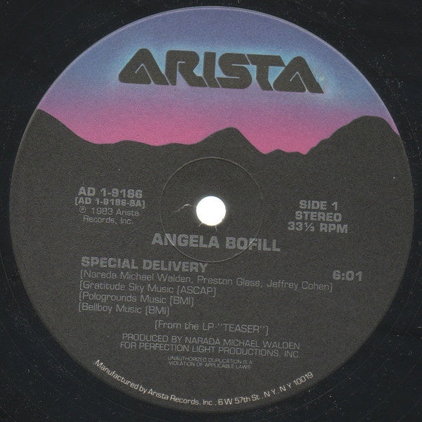 Angela Bofill – Special Delivery - New 12" Single Record 1983 Arista Vinyl - Disco / Funk