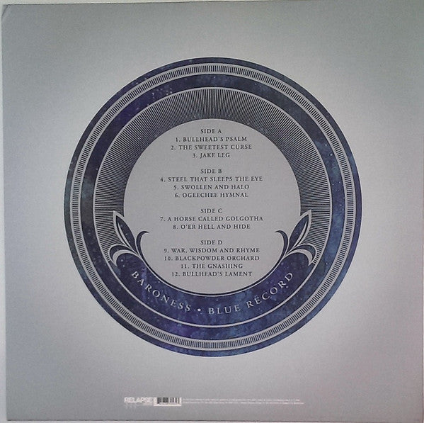 Baroness ‎– Blue Record (2009) - New 2 Lp Records 2015 Relapse USA Green Olive Vinyl - Prog Rock / Hardcore / Heavy Metal