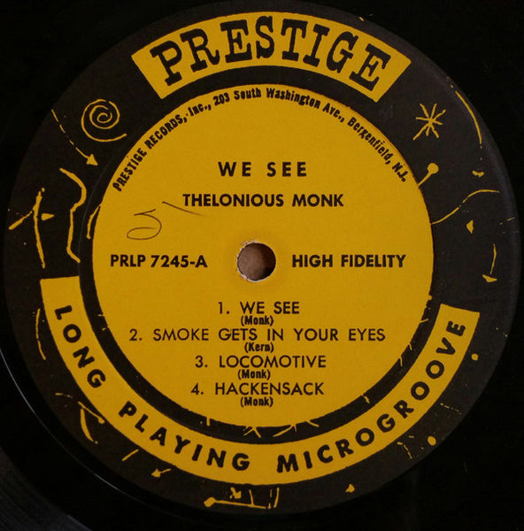 Thelonious Monk ‎– We See (1956) - VG- (Low Grade) 1958 Mono Press USA Rare With Sonny Rollins / ulius Watkins /  Art Blakey - Jazz - Shuga Records