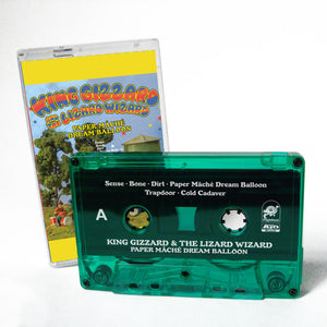 King Gizzard And The Lizard Wizard ‎– Paper Mâché Dream Balloon - New Cassette 2015 Limited Edition Green Tape (Only 500 Copies Made!) - Psychedelic / Kraut / Garage Juggernauts from Melbourne, Australia