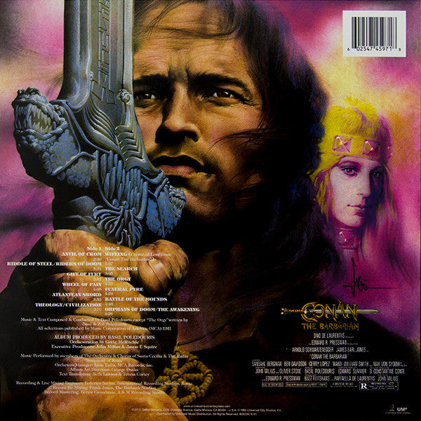 Basil Poledouris ‎– Conan The Barbarian - Original Motion Picture (1982) -  New LP Record 2015 Geffen USA Vinyl - Soundtrack