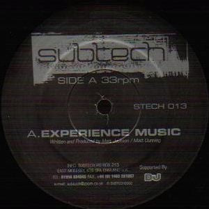 Subtech – Experience Music / Club Fodder - New 12" Single Record 2002 UK Import Subtech UK Import Vinyl - Progressive House / Tech House