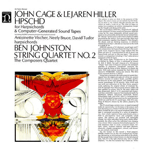 Vischer, Bruce & Tudor - John Cage & Lejaren Hill: HPSCHD - VG+ Stereo Nonesuch USA Classical (Sticker on label) - B16-001