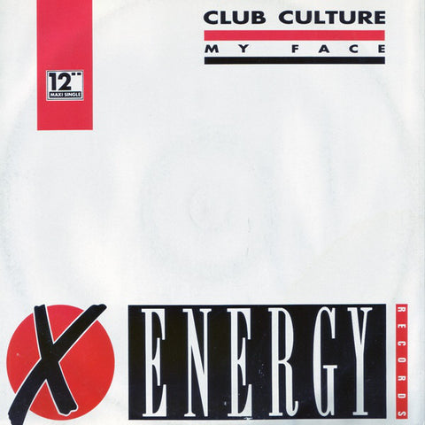 Club Culture – My Face - VG+ 12" Italy Import 1992 - Italo House
