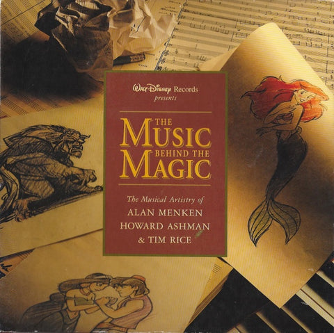 Alan Menken, Howard Ashman & Tim Rice – The Music Behind The Magic - VG+ 4 CD Box Set 1992 Walt Disney USA & Book - Soundtrack / Theme