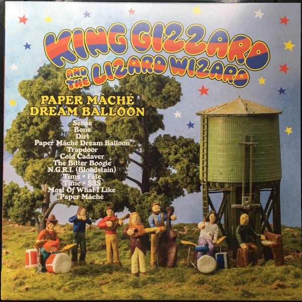 King Gizzard And The Lizard Wizard – Paper Mâché Dream Balloon  - New LP Record 2015 Flightless Australia Cyan Blue Vinyl, Download & Promo Sticker - Psychedelic Rock / Folk Rock - Shuga Records