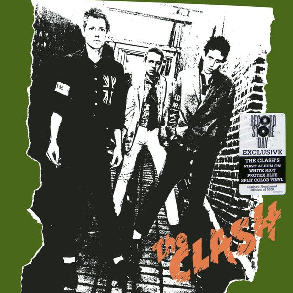 The Clash - The Clash - New Lp 2015 Record Store Day Black Friday White Riot / Protex Blue Split Vinyl - Rock / Punk Rock - Shuga Records