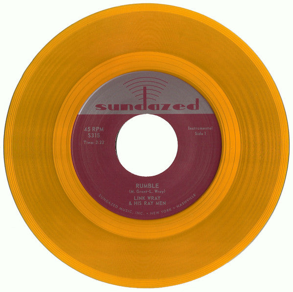 Link Wray - Rumble / The Swag - New 7" Vinyl 2015 Record Store Day Black Friday Pressing on Translucent Gold Vinyl, Limited to 2,700 Copies - Rockabilly / Rock n Roll
