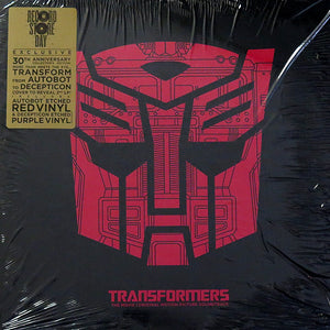 Various ‎– Transformers: The Movie (Original Motion Picture)(1986) - New 2 LP Record Store Day Black Friday 2015 Volcano Legacy Red & Purple Etched Vinyl - Soundtrack