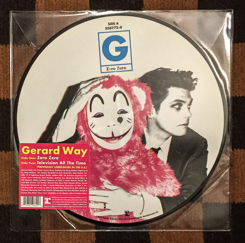 Gerard Way (My Chemical Romance) - Zero Zero / Television All The Time - New Vinyl Record 2015 Reprise 12" Picture Disc - Alt-Rock / Pop Punk