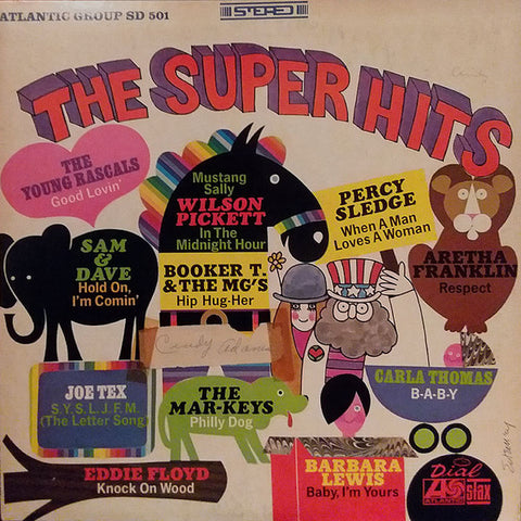 Various – The Super Hits - VG+  LP Record 1967 Atlantic Stax Dial USA Vinyl - Soul / Funk / Rhythm & Blues