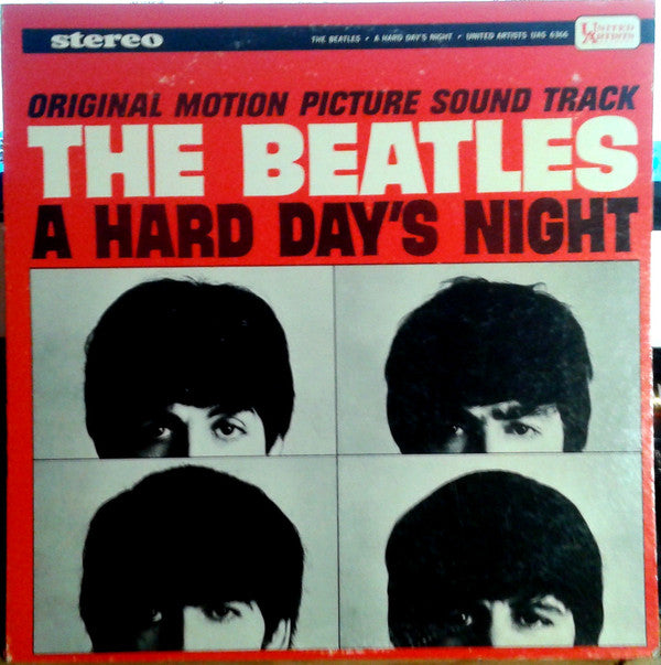 The Beatles ‎– A Hard Day's Night Original Motion Picture VG+ Lp Record 1968 Pink/Orange label Stereo Error Press - Rock / Beat / Soundtrack