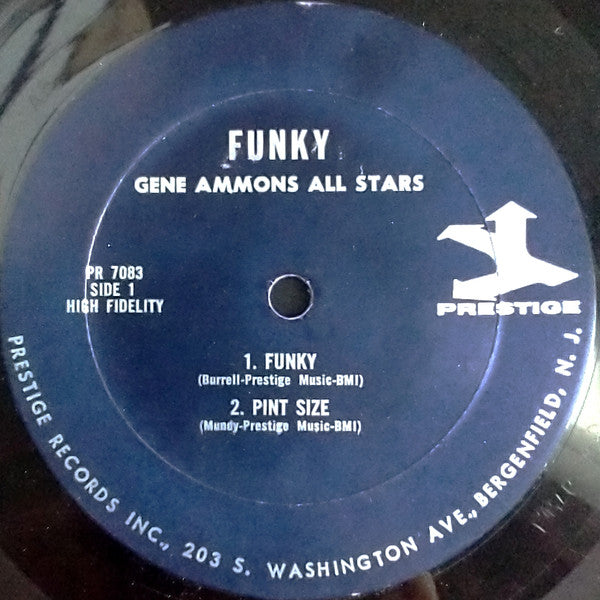Gene Ammons – Funky (1957) - VG+ LP Record 1964 Prestige USA Mono Vinyl - Jazz / Bop / Soul-Jazz - Shuga Records