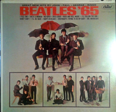 The Beatles – Beatles '65 - VG- (low grade) LP Record 1964 Capitol Mono USA Vinyl - Pop Rock / Rock & Roll