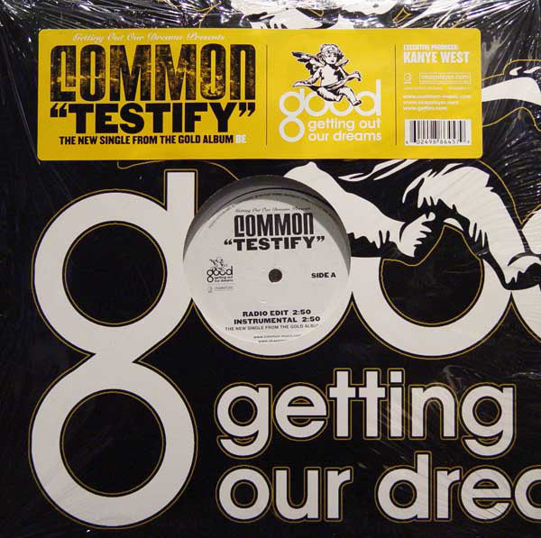 Common ‎– Testify - New Vinyl Record 12" Single 2005 USA (Kanye West Produced) - Hip Hop