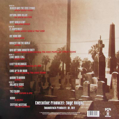 Various ‎– Murder Was The Case (1994) - New 2 LP Record 2001 Death Row USA Vinyl - Soundtrack / Hip Hop - Shuga Records