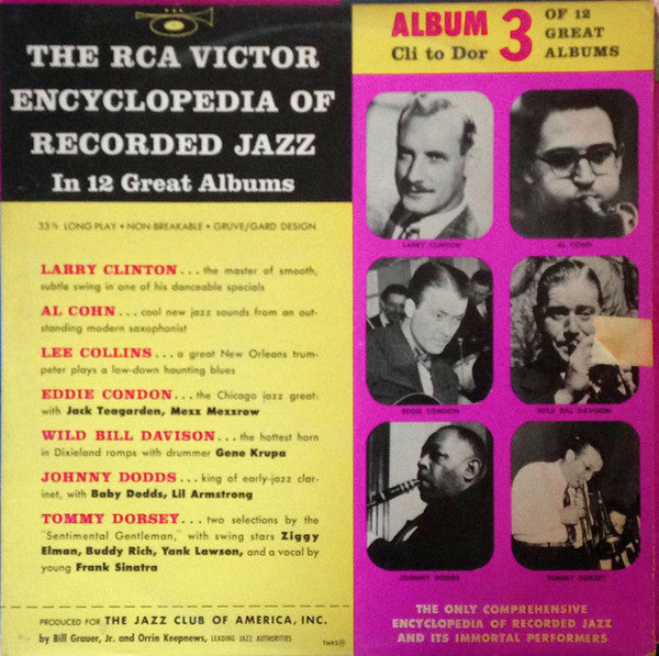 Various – The RCA Victor Encyclopedia Of Recorded Jazz: Album 3 - VG+ 10" 1956 Mono USA - Jazz