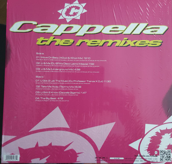 Cappella ‎– The Remixes (1994) - New LP Record 2014 ZYX Music Europe Import Vinyl - Electronic / House / Techno