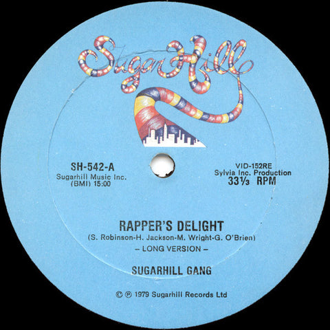 Sugarhill Gang ‎– Rapper's Delight - VG+ 12" Single Record 1979 Sugar Hill USA Vinyl - Disco / Hip Hop