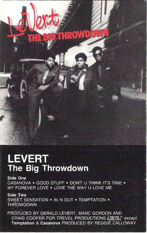 Levert ‎– The Big Throwdown - Used Cassette 1987 Atlantic Tape - Soul/R&B