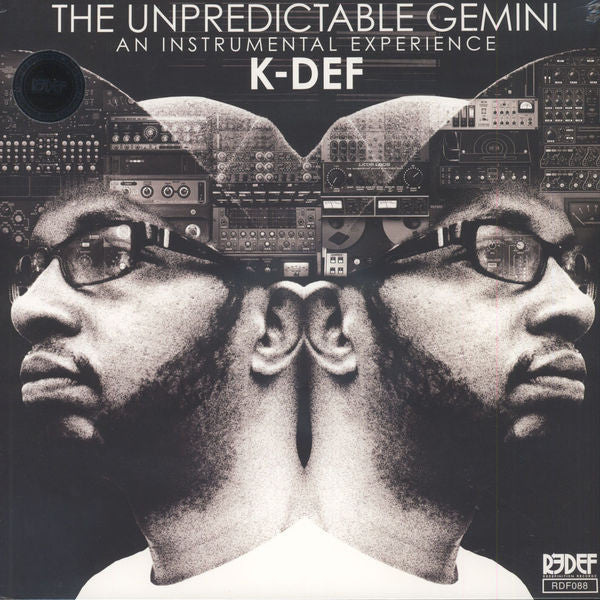 K-Def -The Unpredictable Gemini - New Vinyl Record 2016 Redefinition Records Limited Edition Red Vinyl - Instrumental / Hip Hop