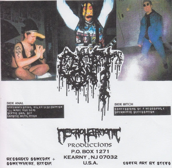 Gut – Hyper-Intestinal Vulva Desecration - Mint- 7" EP Record 1994 Necroharmonic USA Vinyl, Insert & Numbered - Pornogrind - Shuga Records