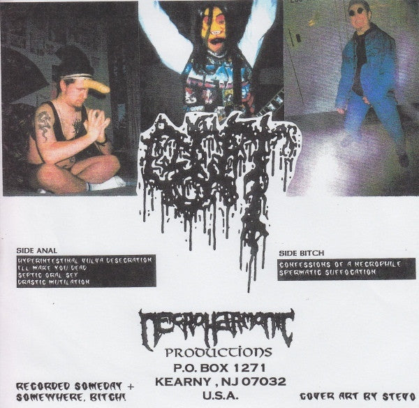 Gut – Hyper-Intestinal Vulva Desecration - Mint- 7" EP Record 1994 Necroharmonic USA Vinyl, Insert & Numbered - Pornogrind