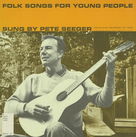 Pete Seeger – Folk Songs For Young People - VG+ LP Record 1959 Folkways USA Vinyl & Booklet - Folk