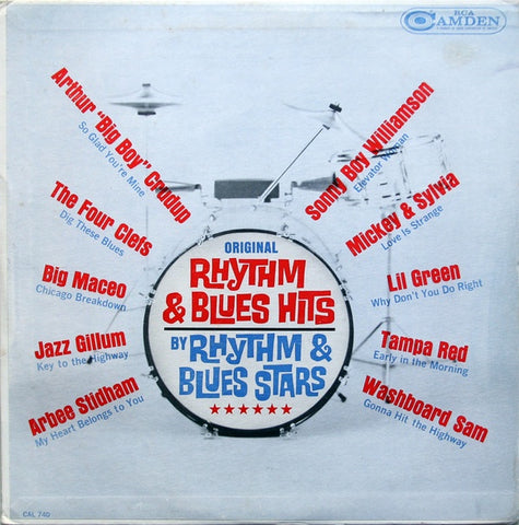 Various – Original Rhythm And Blues Hits By Rhythm And Blues Stars - VG+ LP Record 1963 RCA Camden USA Mono Vinyl - Blues / Rhythm & Blues