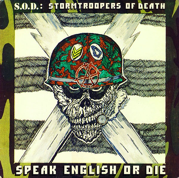 S.O.D.: Stormtroopers Of Death – Speak English Or Die - VG+ LP Record 1985 Megaforce USA Original Vinyl - Thrash / Speed Metal - Shuga Records